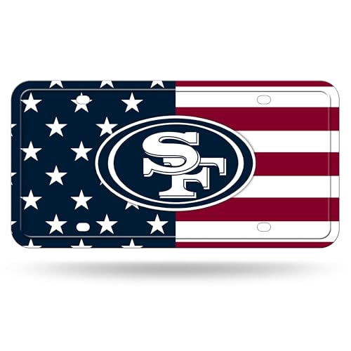 Étiquette de voiture en métal NFL USA cadeau parfait Rico Industries