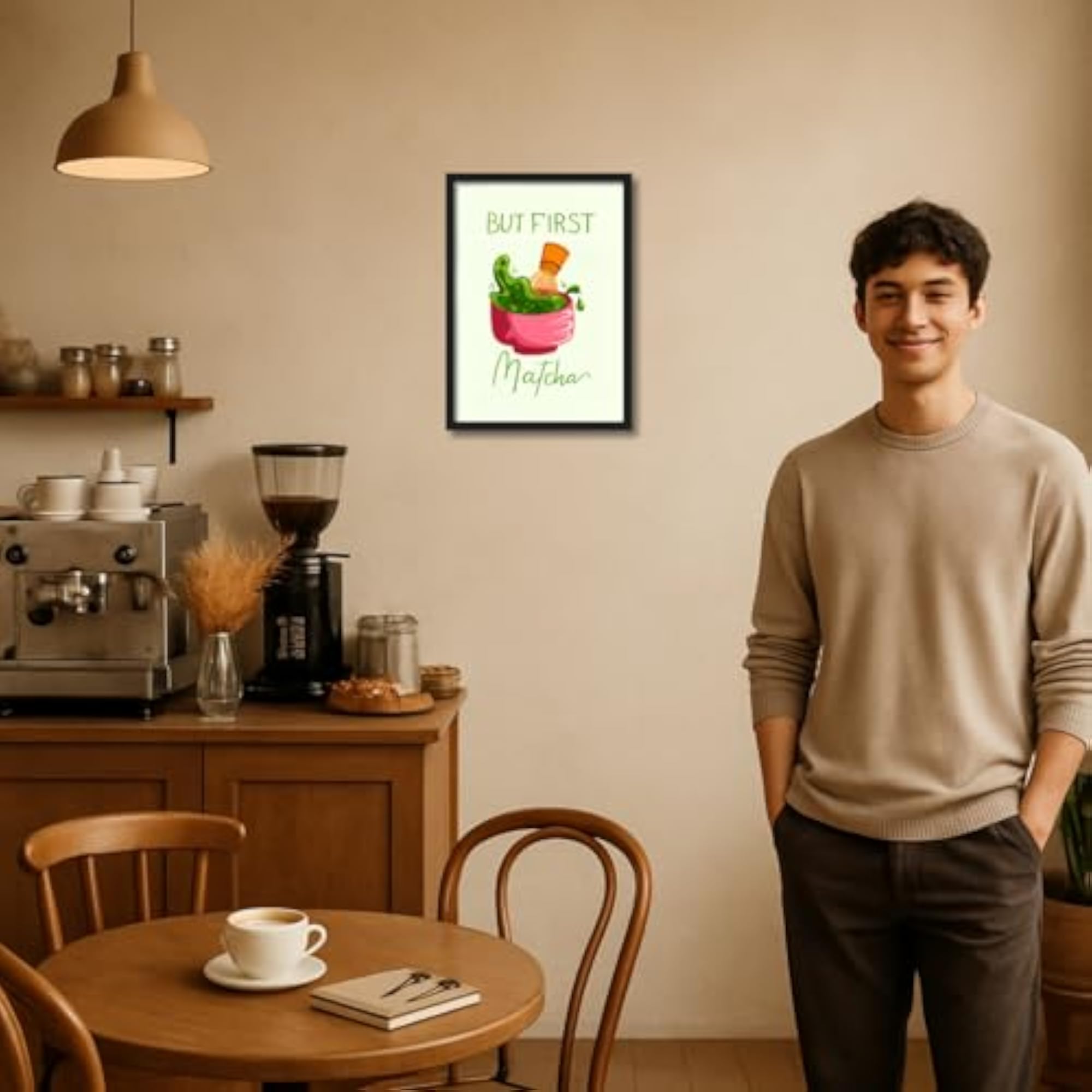 Cafe and Restaurant Wall Frame Poster, A4 Size