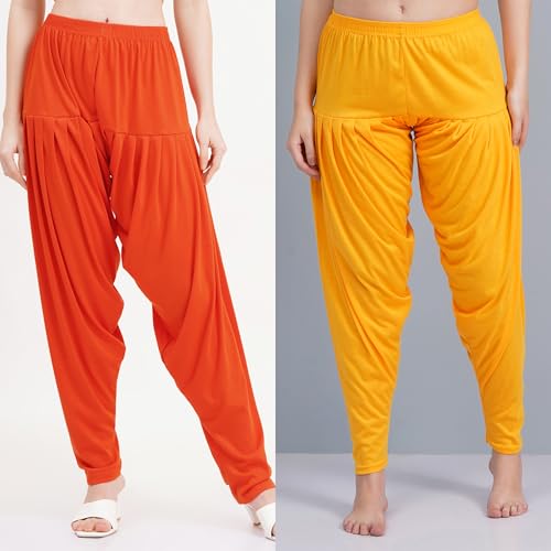 Image of Buy That Trendz Patiala Salwar for Women Relaxed Fit Viscose Patiyala Salwar Harem Bottom Pants