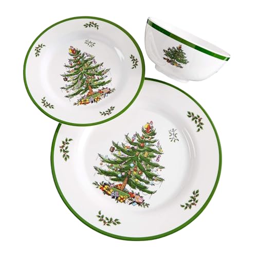 Spode Christmas Tree 12-Piece Dinnerware Set...