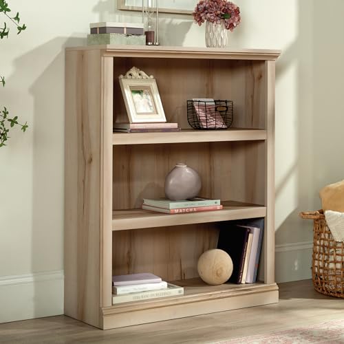 Image of Sauder Miscellaneous Storage 3-Shelf Display Bookcase, Pacific Maple Finish