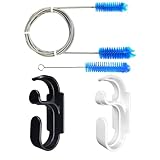 CPAP Cleaning Kit with Hose Holder & Hooks - 7ft Tube Brush, 7' Mask Cleaner | CPAP Accessories for Drying, Sleep Apnea Supplies