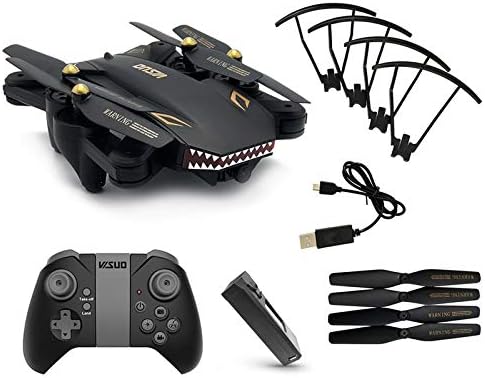 Quadcopter Drone with HD Camera RTF 4 Channel 2.4GHz 6-Gyro with Altitude Hold Function,Headless Mode and One Key Return Home, Color Black (Black)