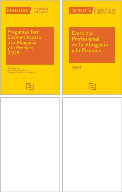 Pack Memento Ejercicio Profesional de la Abogacía 2025 + Manual Preguntas Test Examen Acceso a la Abogacía 2025