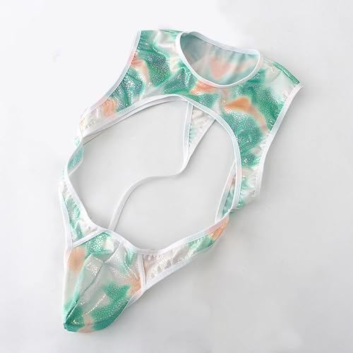 Cambkatl Men's Tie Dye Leotard Underwear Stretch Sexy One-Piece Bodysuit Lingerie Jockstrap Wrestling Singlet Thong Jumpsuit4