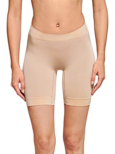 Schiesser Damen Hipster Longshorts, Gr. 42 (Herstellergröße: XL), Beige (nude 410)