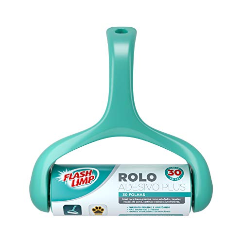 Flash Limp Rolo Adesivo Com 30 Folhas Removedora De Poeira Pelos E Fiapos Cst0061