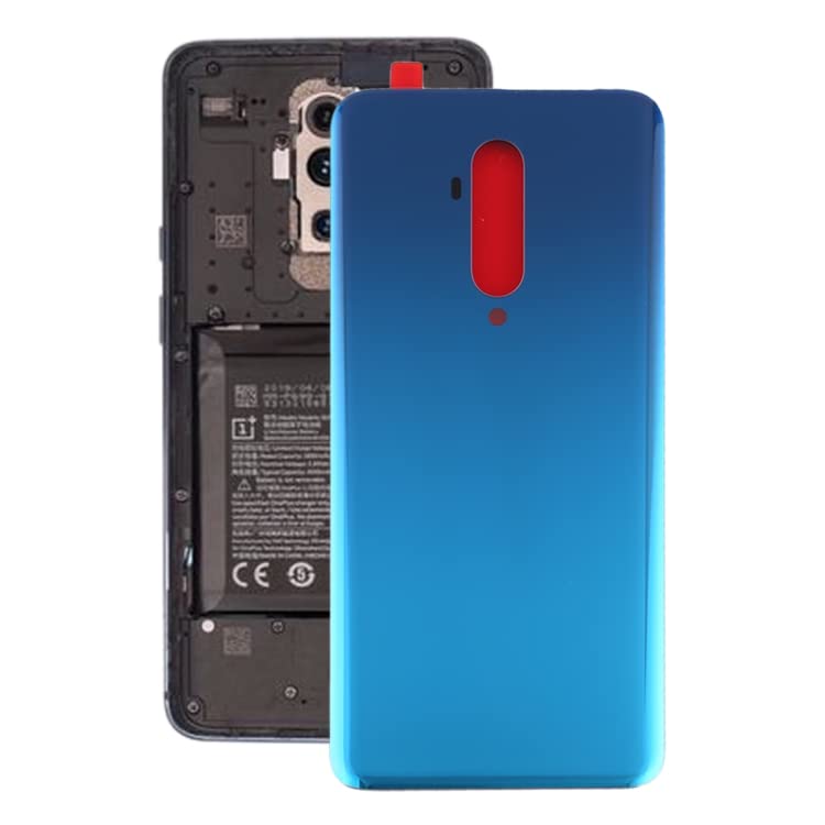 Coque arrière protectrice OnePlus 7T Pro bleue en polycarbonate rigide