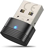 BREIT KOMPATIBELITÄT: Nach der Installation des Bluetooth USB-Adapters am Computer kann als beliebiges Bluetooth-Gerät verwendet werden, um andere drahtlose Geräte wie Bluetooth-Maus, Tastatur, drahtlosen Drucker, Bluetooth-Lautsprecher, Headset und Smartphone zu verbinden.