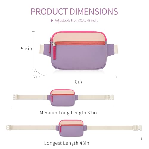 Image of Fanny Pack Birthday Gifts for Teen Girls 7-13, Kids Crossbody Belt Bag | Back to School Gifts, Cute Preppy Girl Fashion Accessories with Adjustable Strap, Trendy Stuff for Travel & Dorm Essentials