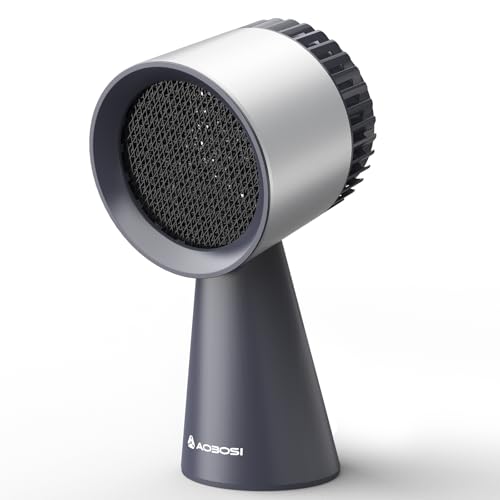 AAOBOSI Campana extractora portátil, campana extractora de escritorio con ventilador de escape de 3 velocidades, taza grande de recogida de aceite de bajo ruido, filtro de aluminio desmontable