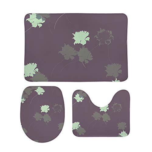 Ensemble tapis de bain baleine en velours de corail de qualité supérieure
