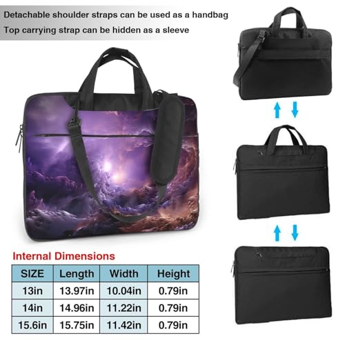 Bolso morado Galaxy para laptop 15.6 pulgadas unisex miniatura 4