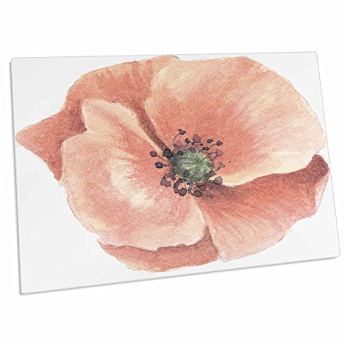 Pad para escritorio 3dRose acuarela de flor durazno