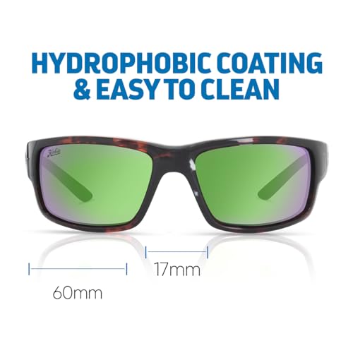 Image of Hobie Snook Men's Polarized Wrap Sport Sunglasses - Large Fit, Full-Coverage, Floatable Frames, Multiple Lens Options