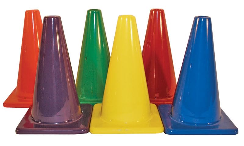 Great Lakes Sports 6-Color Set 12" Vinyl Cones