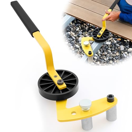 Deck Board Straightening Tool for Gaps Warped Boards, Quick Fix Tool for Easy Composite or Wood Deck Installation, Non-slip Heavy Duty Leverage Grip