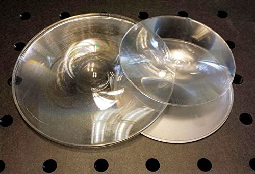 Lentes de aumento de lente Fresnel, diámetro 42 mm (1,65 pulgadas) Longitud focal 35 39 43 50 55 60 70 80 mm, utilizado para el aula de física, calefacción solar, lentes de gafas VR DIY 2 piezas