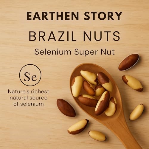 Image of Earthen Story Brazil Nuts 200g - Premium Jumbo Brazilian Nuts, Rich in Selenium, Protein, Healthy Fats & Antioxidants | Raw, Natural, Gluten-Free & Keto-Friendly Snack