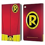 Sistema de cierre magnético Head Case Designs Licenciado Oficialmente Batman DC Comics Disfraz Robin Damian Wayne Carcasa de Cuero Tipo Libro Compatible con Apple iPad Air 2 (2014)