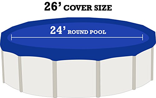 Yard Guard Skirted Blue/Black Reversible Winter Cover With 2-Foot Overlap For 24-Foot Round Above-Ground Swimming Pools #TOP4