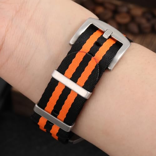 Image of watchdives Nylon Watch Band 20mm 22mm Multicolor Replacement Watch Straps for Men Women