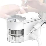 Elektrische Nagelfräse,2-in-1 Nagelstaubabsaugung,Absaugung während des Fräsens mit 30.000 U/min,mit verstellbarem Halter, Verlängerungsschlauch und Nail-Art-Werkzeugen für Acryl- und Gelnägel