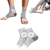 Neuropathy Socks for Men and Women, Plantar Fasciitis Socks, Soothe Pain Relief Socks for Neuropathy Pain, Soothe Relief Compression Socks for Plantar Fasciitis and Ankle Swelling (M, Gray)