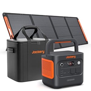 Jackery 2000 v2 Tragbare Powerstation mit 200W Solarpanel mit L Tragtasche, 2042Wh Solargenerator mit 2200W Ausgang, LiFePO4 Batterie Schnellladung für Camping, Wohnmobil, Off-Grid