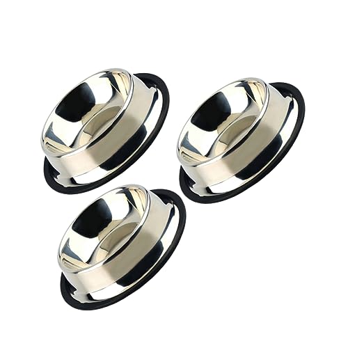 SUPVOX Confezione Da 3 Ciotole Per Lacqua in Acciaio Inossidabile Per Cani Base Da 15 Cm Per Gatti E Cani