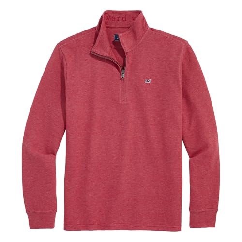 Image of vineyard vines Men's Saltwater Quarter-Zip Pullover Sweater