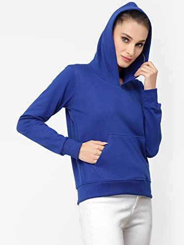 Image of UZARUS Women's Cotton Fleece Stylish Sweatshirt Hoodie
