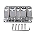 ZUXOCY 4 String Bass Bridge Assembly, 4 String Vintage Bass Bridge for 4 Strings Electric Bass Guitar 2 Colors to Choose