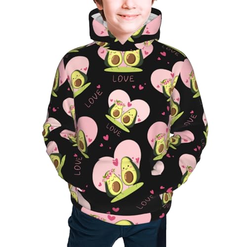 Avocado Lovers Kids Pullover Hoodies Boys Sweatshirts Girls Athletic Clothes with Pocket2