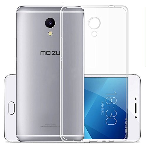 Sunrive Funda para MEIZU M5 Note 5,5 Pulgadas, Ultra Fina TPU Slim Fit Funda Gel Transparente Carcasa Case Bumper de Impactos y Anti-Arañazos Espalda Cover(TPU No Hay un patrón) + 1 x Lápiz óptico