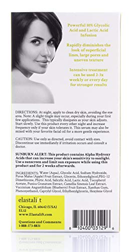 Elastalift EL12 Resurfacing Glycolic Acid Facial Peel Serum thumb #2