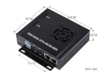 ミニPC Raspberry Pi5 4G RAM Dual Gigabit Ethernet 5G/4G Mini-Computer for Raspberry Pi