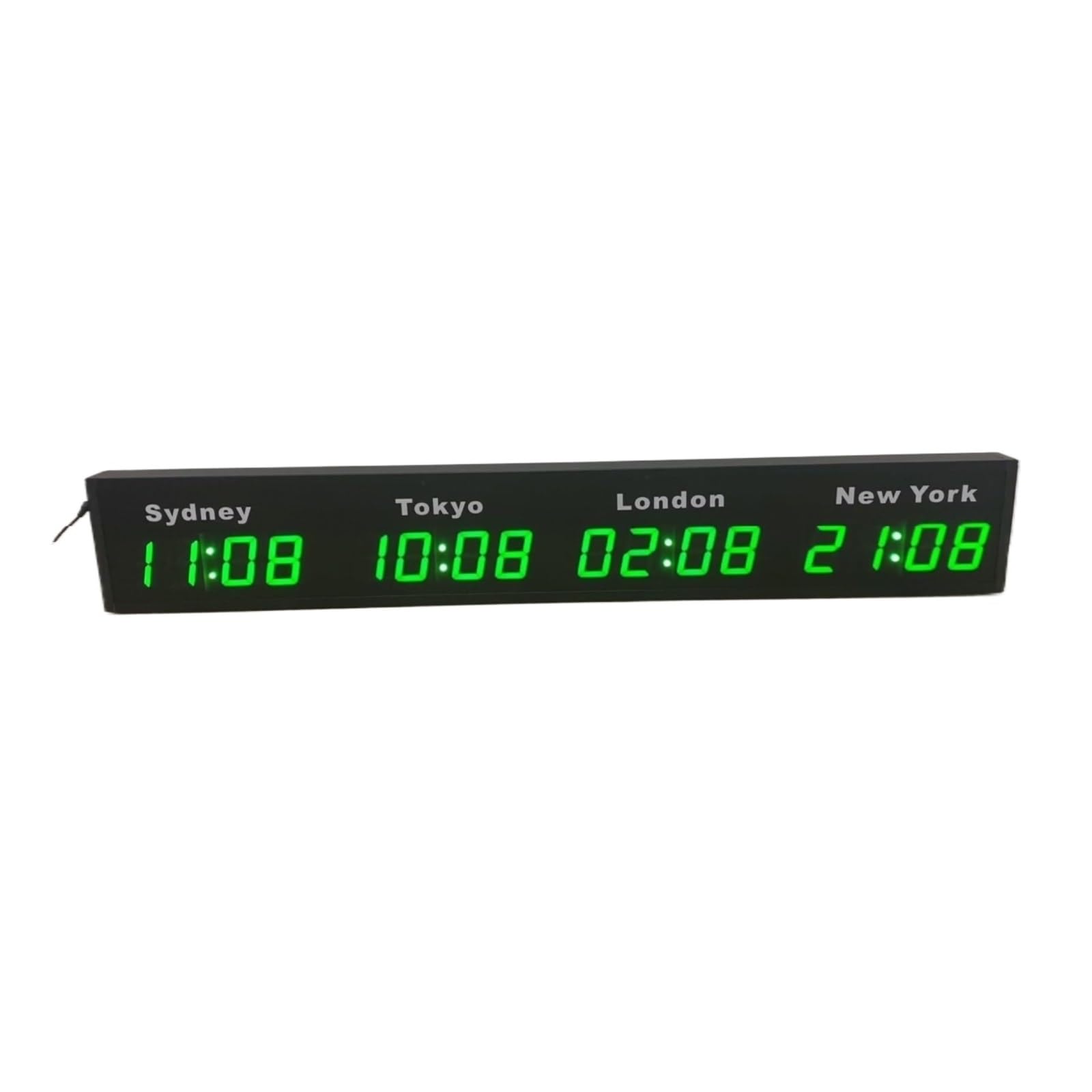 Horloge murale monde LED pour entraînement et décoration