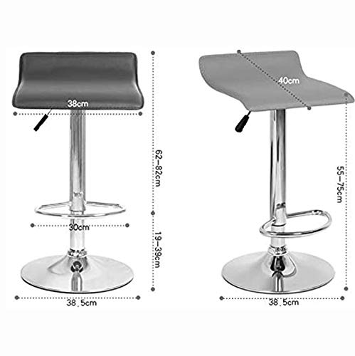 Tabouret de bar rotatif en métal blanc pour îlot de cuisine