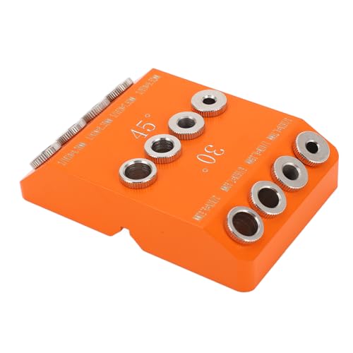 EBTOOLS 30、45、および90度の正確な木工用のアルミニウム合金アングルドリルジグ - 手すりと階段に最適