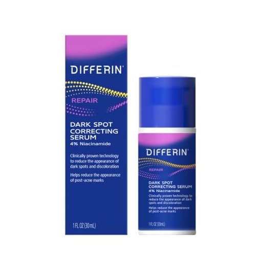 Dark Spot Correcting Face Serum by the makers of Differin Gel, Dark Spot Correcting Serum, Gentle Skin Care for Acne Prone Sensitive Skin, 1 oz