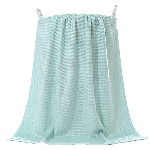 Serviette de bain très absorbante vert en fibre douce premium