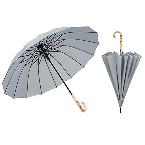 Moisture Folding Travel Umbrella Umbrella Long Handle Umbrella Women Men's Fiberglass Large Windproof Parasol Travel Umbrella (Color : F) #TOP2