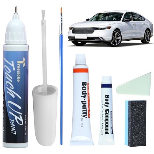 NH-883P Platinum White Pearl Touch Up Paint for Honda Match Car Paint Scratch Repair kit 2 in 1 Scratch Remover Pen with Color-Matched Rapid Drying of Paint Coating