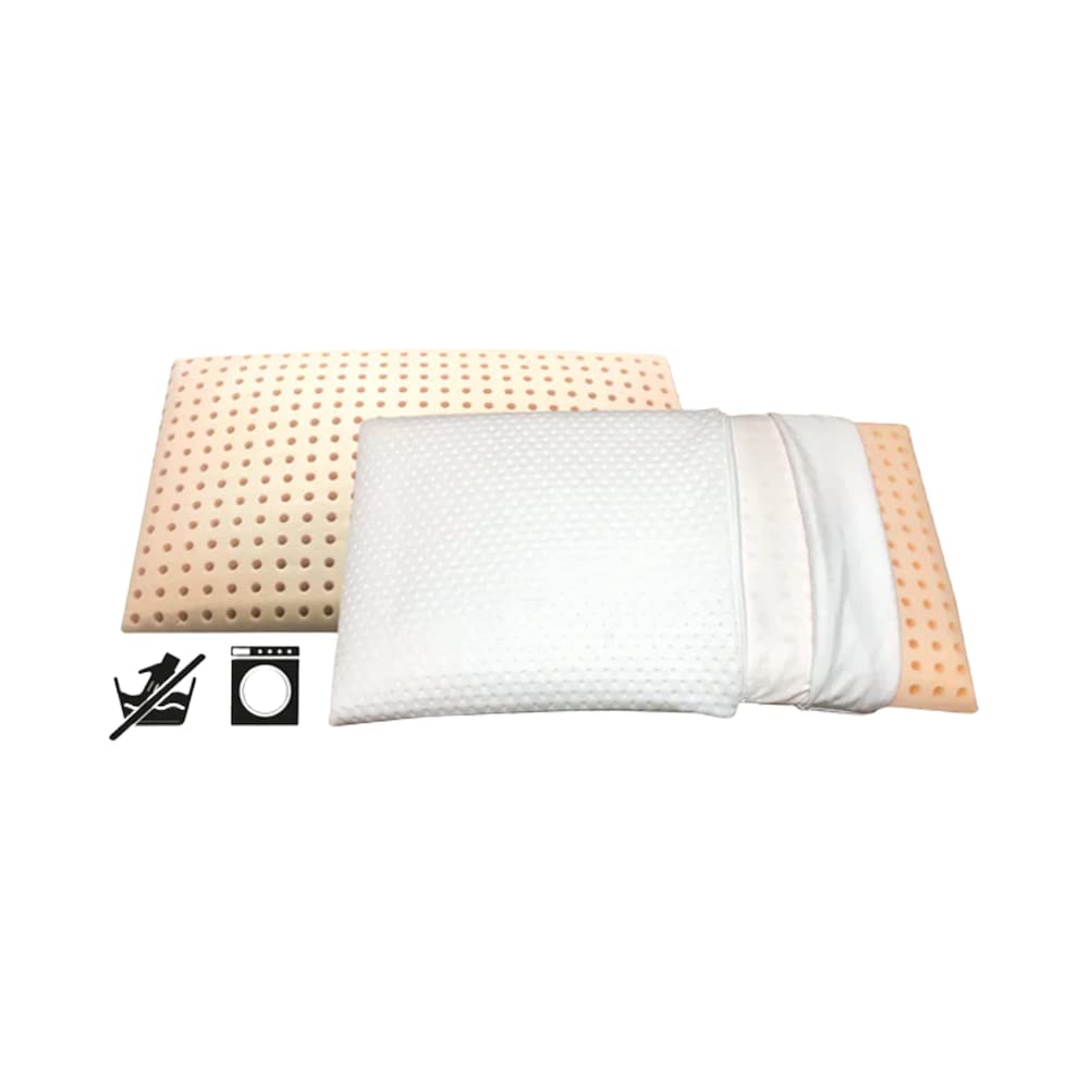 MAPE Geurkussen, neksteunkussen, visco-elastisch thermo-zacht schuimkussen met 100% katoenen overtrek (geurloos, 70 x 40 x 16 cm
