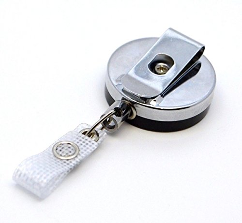 100 Pz Metallo Porta-Sci Pass con Metallschnur Vinyl-Kunststofflasche FRP Jacobs Portabadge Porta Skipass Schluesseljojo Yoyo