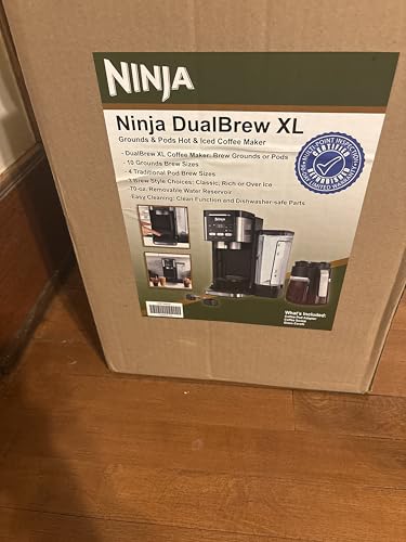 Image of Ninja DualBrew XL Coffee Maker, Hot and Iced Coffee Maker, 10 Brew Sizes, 70 oz Removable Water Reservoir