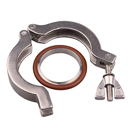 Image of DERNORD Wing Nut Clamp Flange Quick Clamp Stainless Steel 304 with Centering O-Ring (KF-40)
