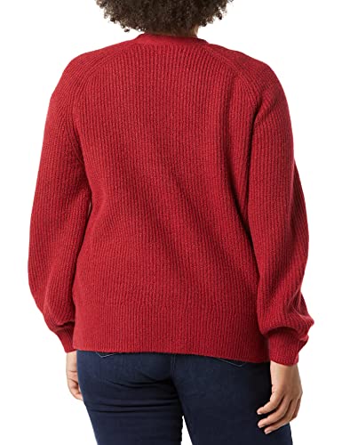 Image of Amazon Essentials Women's Soft Touch Ribbed Blouson V-Neck Cardigan Sweater