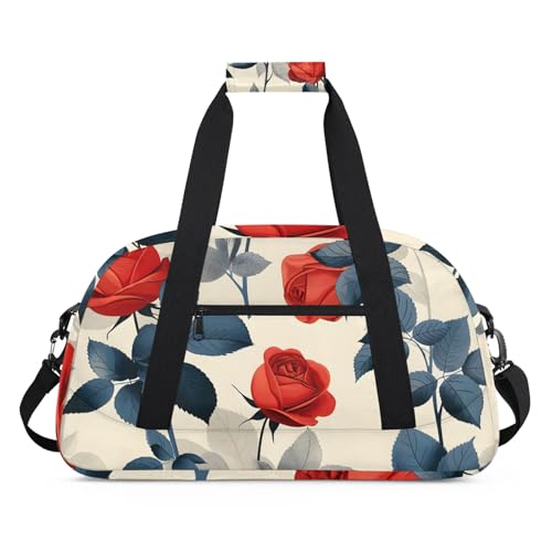 Red Roses Floral Gym bag Roses Gym bag for travelling fitness sports and more